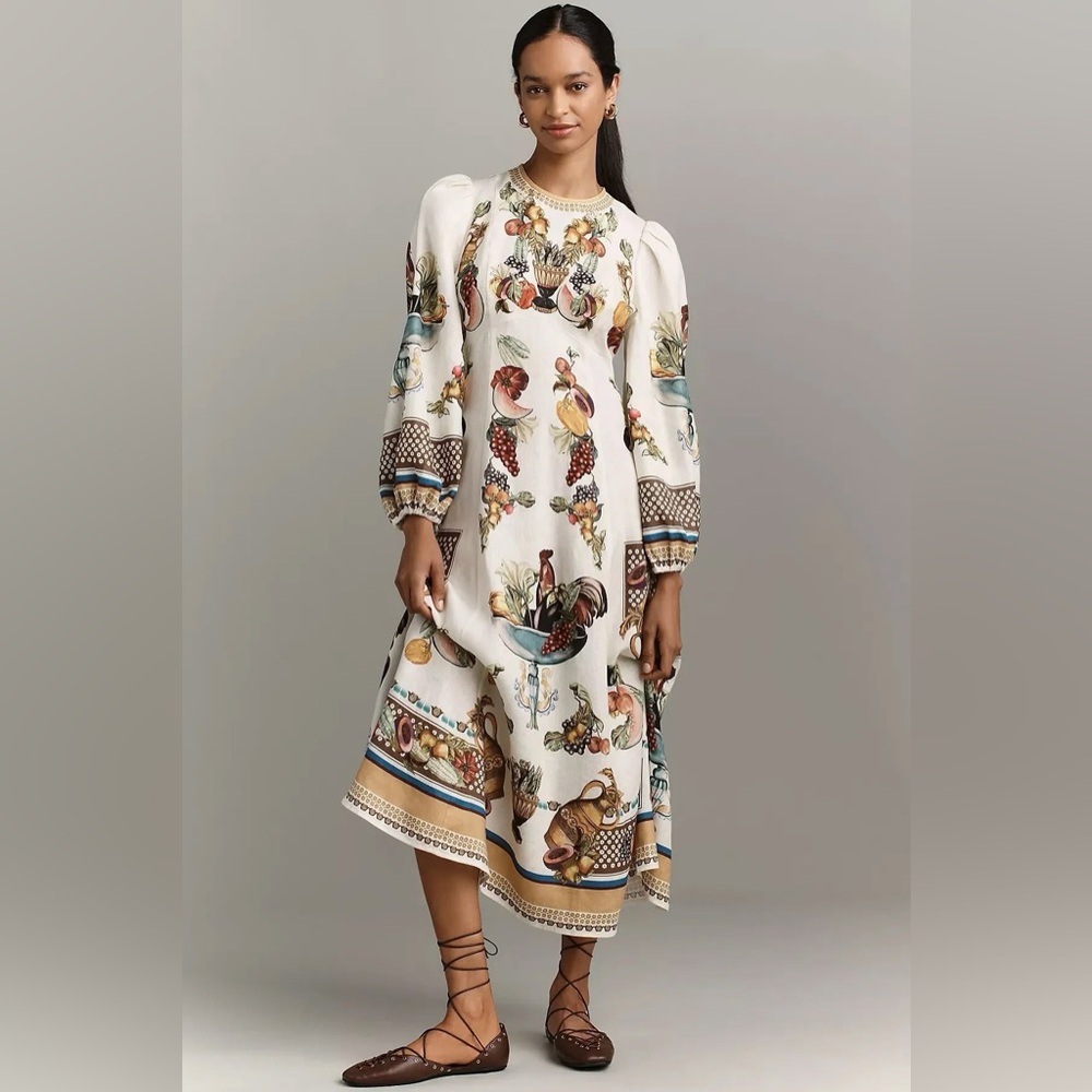 Alemais Mercado Midi Dress US 2